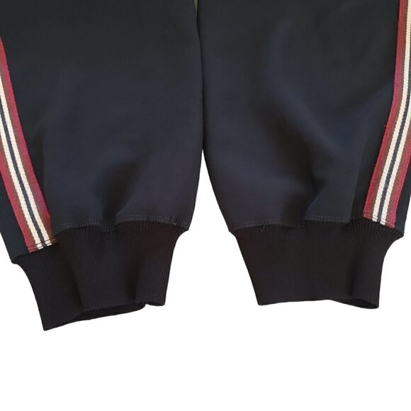 Wilfred Buffon Black Crepe Jogger Pants With Side Stripes RARE - Picture 9 of 13